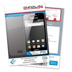 atFoliX FX-Clear Displayschutzfolie f�r Samsung Galaxy Ace S5830 - Displayschutz kristallklar! H�chste Qualit�t - Made in Germany!