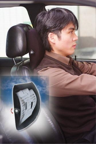 SpineRelaxer Adjustable Automobile Neck Pillow Car Travel Pillow Breast Support,Black