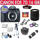 CANON EOS 7D + SIGMA 18-200mm LENS + 16 GIG MEMORY