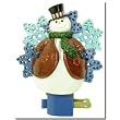 Holiday Snowman with Red Coat Night Light