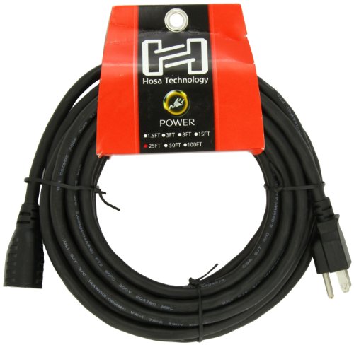 Hosa Cable PWX425 AC Extension Cord - 25 FootB0007LTYUY