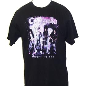 Cinderella Night Songs Album Cover Mens Black Vintage T-shirt