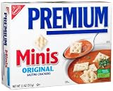 Premium Mini Saltine Crackers, 11-Ounce Boxes (Pack of 6)