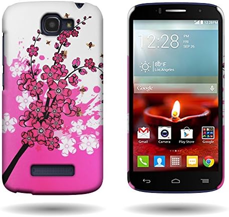 Alcatel One Touch Fierce 2 Case, By CoverOn® Hard Back Slim Design 1 Pc Case for Alcatel One Touch Fierce 2 / Pop Icon - Spring Flower