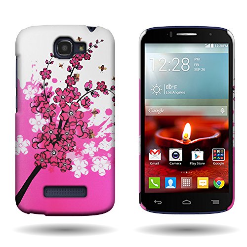Alcatel One Touch Fierce 2 Case, By CoverOn® Hard Back Slim Design 1 Pc Case for Alcatel One Touch Fierce 2 / Pop Icon - Spring Flower