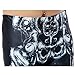 Womens Funky Digital Print Design Graphic Stretch Footless Fashion Leggings (Dark Bionic Legs), One Size