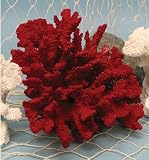 Resin Coral Centerpiece - Red - New