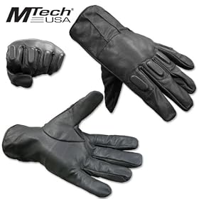 Defence Security - Gants cuir renforces alliage acier SWAT intervention anti-emeute SAP Gloves - Taille L - GLV2000