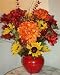 Autumn Inspirations Mum Silk Flower Arrangement