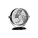 Hunter 90409 7" Desktop Fan, Small, Black and Silver