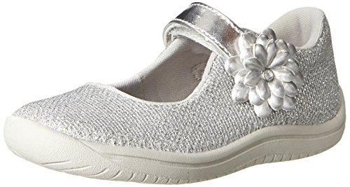 Stride Rite Haylie Mary Jane (Toddler/Little Kid),Silver,8 M US Toddler