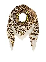 Marc by Marc Jacobs Fular Woven Jaguar (Blanco Roto / Marrón)