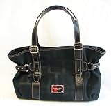 Nine West Reno Signs Satchel (Black-Black)