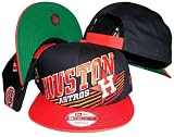Houston Astros Black/Orange Two Tone Snapback Adjustable Plastic Snap Back Hat / Cap
