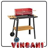 portable bbq charcoal: NEW PORTABLE LARGE CHARCOAL BARBEQUE/GRILL/BBQ 012