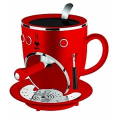 Bialetti Tazzona rot, Elektrische Espressosiebtr�germaschine mit Dreifachbr�hfunktion