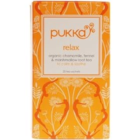 Pukka Organic Relax 20 Teabags (Pack of 4, Total 80 Teabags)