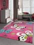 Kinder Teppich Schmetterling NEU Verschiedene Gr��en Pink(120x170xm)