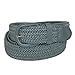 CTM® Men's Elastic Braided Belt with Covered Buckle (Big & Tall Available)