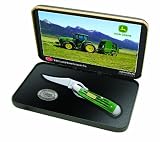 Case Cutlery 15713 Case John Deere Corn Cob Jigged Bright Green RussLock in Jewel Box, Bright Green Bone