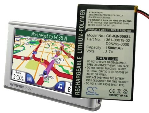 1500mAh GPS Battery For Garmin Nuvi 600, Nuvi 610, Nuvi 610T, Nuvi 650, Nuvi 660, Nuvi 660 FM, Nuvi 670, Nuvi 680