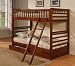 Coaster Twin Over Twin Wood Bunk Bed with Storage Drawers in Oak Finish