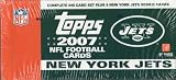 2007 Topps Football Factory Sealed New York Jets Box Version with 5 Extra Jets Rookie Cards. Loaded with Stars Including Tom Brady, Ladainian Tomlinson, Philip Rivers, Ben Roethlisberger, Reggie Bush, Vince Young, Randy Moss, Michael Vick, Peyton Manning, Eli Manning, Brett Favre, Donovan Mcnabb, Daunte Culpepper and More! Rookie Cards Include Brady Quinn, Jamarcus Russell, Kevin Kolb, Adrian Peterson, Dwayne Jarrett and Many More!