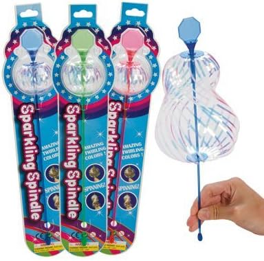 3 pack - Sparkling Spindle - Assorted colors - 13" Overall Length