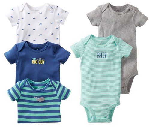 Carters 5-Piece Big Catch Bodysuits