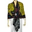 Indian Shawls Tie Dye Wool Accessory 80 x 35 inches
