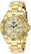 Invicta Sapphire Diver Gold Tone Stainless Steel Mens Watch 7056