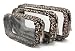 Packies Zip Top Packing Cubes / Cosmetic Bags - Various Colors - Set of 3 (Small)