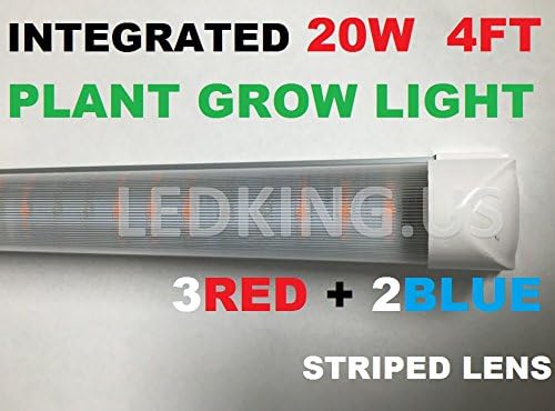 [10PC]INT PLANT GROWTH LAMP 4FT 20W STRIPED 3RED+2BLUE Green House Seedlings and clone