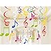 30Ct Colorful Music Sign Hanging Swirl Decorations - Music Sign Birthday Party Supplies Fan Decors