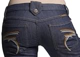 Frankie B. - FRANKIE B Keanu Triple Chain F Premium Denim Jeans 6 Clarita Womens