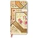 Blumenpracht - Bukett auf Elfenbein - Notizbuch Schlank - Liniert - Paperblanks