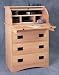 Roll-Top Secretary, Plan No. 933 (Woodworking Plan)