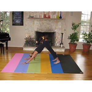 Yoga Mat by Aurorae, Ultra Thick, Extra Long with Focal Point Icon and Illuminating colors that define your Inner Self