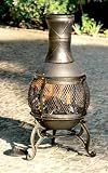 from OXFORDLEISURE BRONZE MESH CAST IRON CHIMINEA CHIMENEA 90 CM HIGH