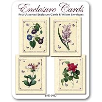 Spring Flowers - Set of Four Gift Cards and Vellum Envelopes