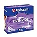 Verbatim 43584 8CM DVD+R Dual Layer 2.6GB mini slim Jewel case 5pk