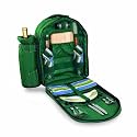 Capri Picnic Backpack w/ Wine Duffle 2-Set Hunter Green - Picnic Time #433-30-121