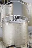 Review Kraftware  / Kraftware 45368 Scandia - Champagne 3 Quart Ice Bucket with Bale Handle, Bands and Metal Cover