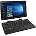 RCA Cambio Flagship Black Edition 10.1 Touchscreen 2 IN 1 Tablet Laptop With Keyboard Free Office Moblie (Intel Quad-Core Z3735 Processor, 2G RAM, 32G Storage, IPS, Windows 10)