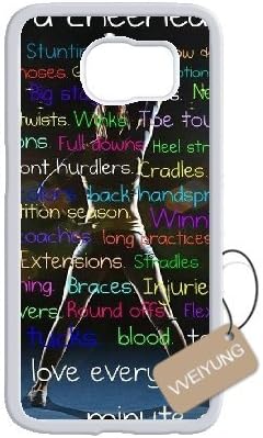 Diy Customized Cell Phone Case for Cheerleader Cheerleading White Samsung Galaxy s6 Active Hard Back Cover Shell Phone Case (Fit: Samsung Galaxy s6 Active)