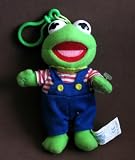 Jim Henson's MUPPET BABIES - BABY KERMIT Bean Bag Doll CLIP ON