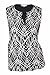 Calvin Klein Women's Plus Size Printed Top W/Woven Back