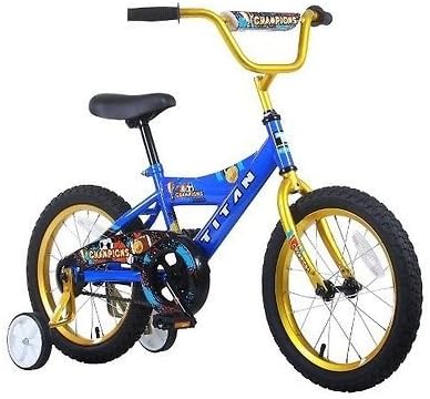 New Titan Boys Champion BMX Bike - Blue (16 Wheels)- PUNPUN Store by PUNPUN Store
