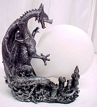 Cover image : Medieval Dragon Orb Accent Globe Lamp Evil Wicked