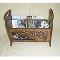 Wooden magazine rack